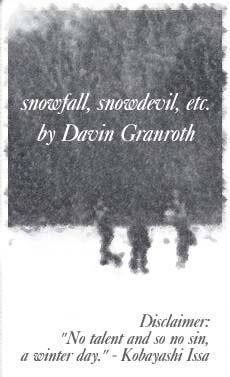 snowfall, snowdevil, etc. by Davin Granroth