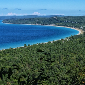 Sleeping Bear Bay from the Alligator Hill Viewpoint by Mike Carey