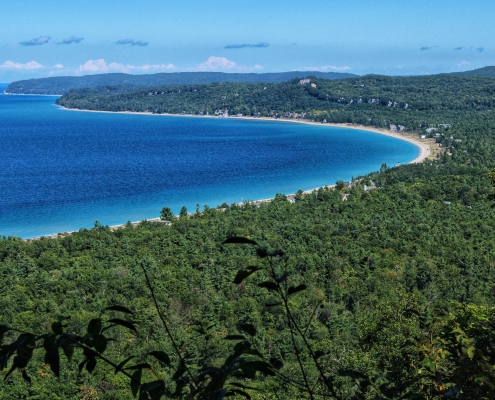 Sleeping Bear Bay from the Alligator Hill Viewpoint by Mike Carey