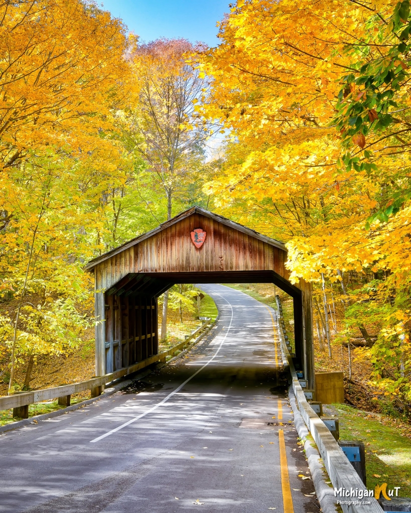 Pierce Stocking Covered Bridge by Michigan Nut Photography