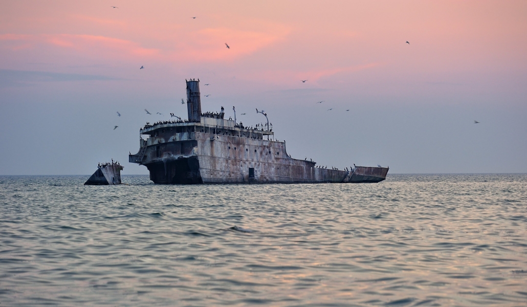 Graveyard Shoals" Wreck of the SS Francisco Morazan by Michigan Nut Photography