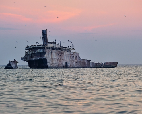 Graveyard Shoals" Wreck of the SS Francisco Morazan by Michigan Nut Photography