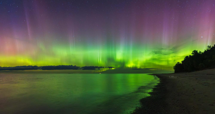 Northern Lights dancing over Christmas Cove by Captures By Ethan