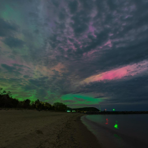 Kaleidoscope of Aurora over Fishtown by Captures By Ethan