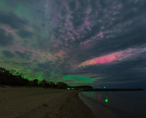 Kaleidoscope of Aurora over Fishtown by Captures By Ethan