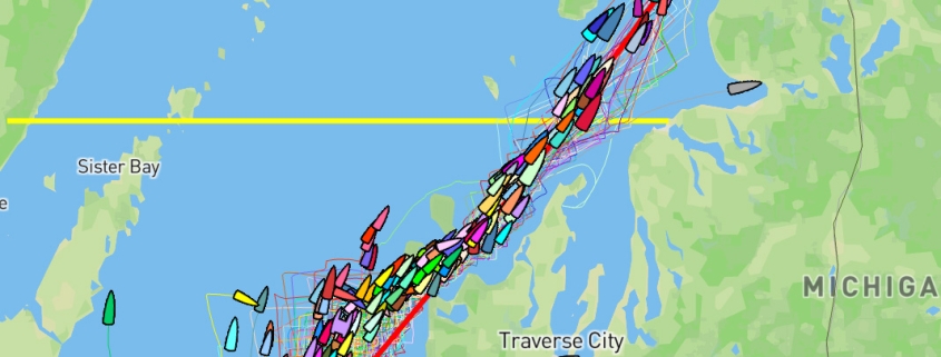 Chicago to Mackinac Race Tracker July 21 2025