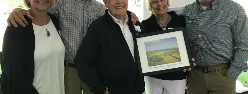 Susan & Brian Price, Ed & Bobbie Collins, and Leelanau Conservancy director Tom Nelson