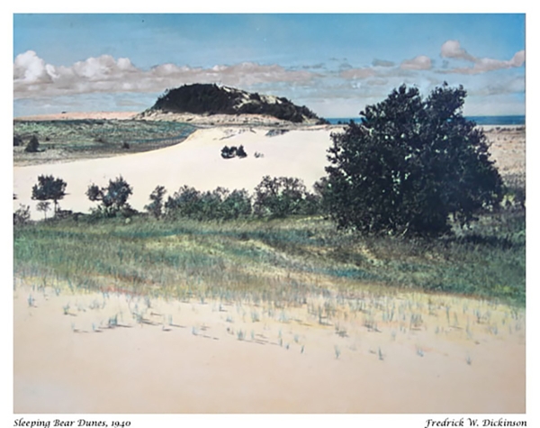 Sleeping Bear Dunes 1940 by Frederick W Dickinson