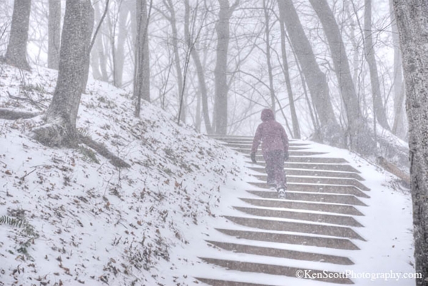 Winter ... a step at a time by Ken Scott