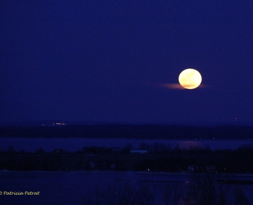 Super Moon over Suttons Bay by Trish P