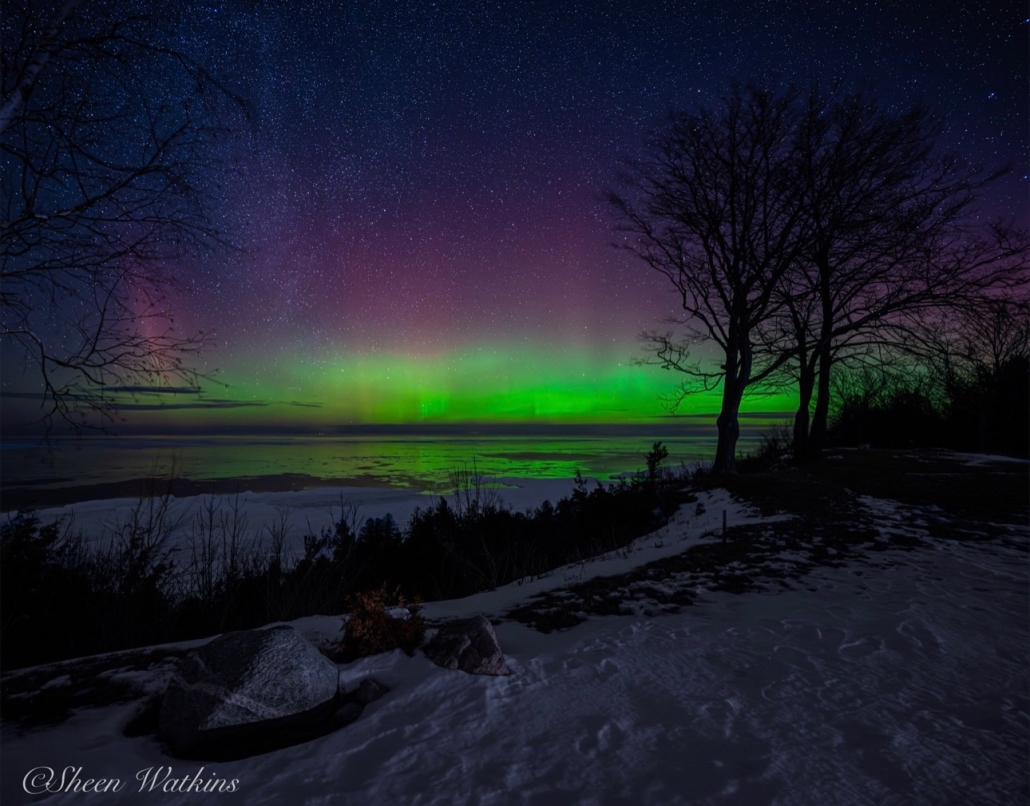Valentine's Day Northern Lights by Sheen Watkins Photography